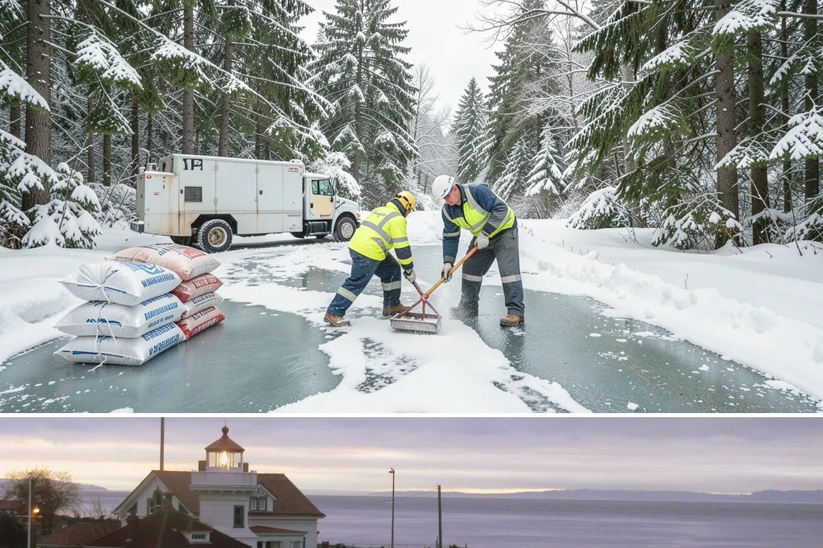 Roof Snow Removal in Mukilteo, Snohomish County, WA - Roof snow removal is critical after the heavy lowland snowfalls and rain-on-snow events that stack weight on Puget Sound roofs.