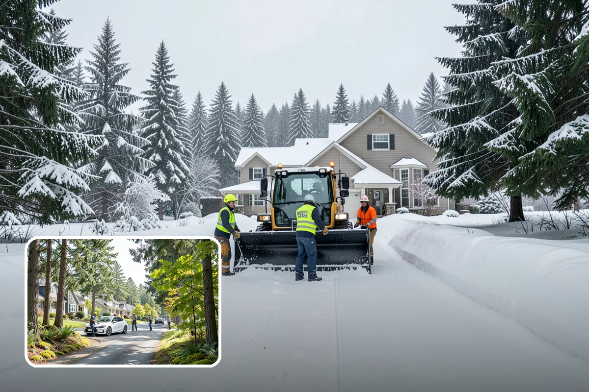 Roof Snow Removal in Normandy Park, King County, WA - Reduces the risk of structural overload from heavy wet snow