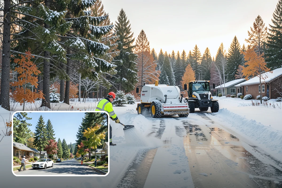 Roof Snow Removal in Orting, Pierce County, WA - Reduces the risk of structural overload from heavy wet snow