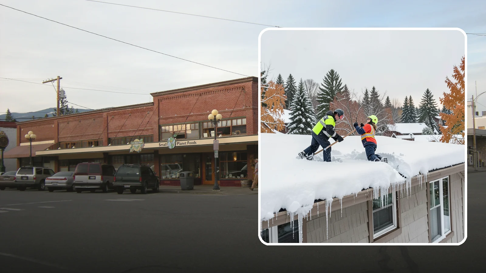 Roof Snow Removal in Sedro-Woolley, Skagit County, WA - We safely remove accumulated snow from residential and light commercial roofs to protect against structural overload.