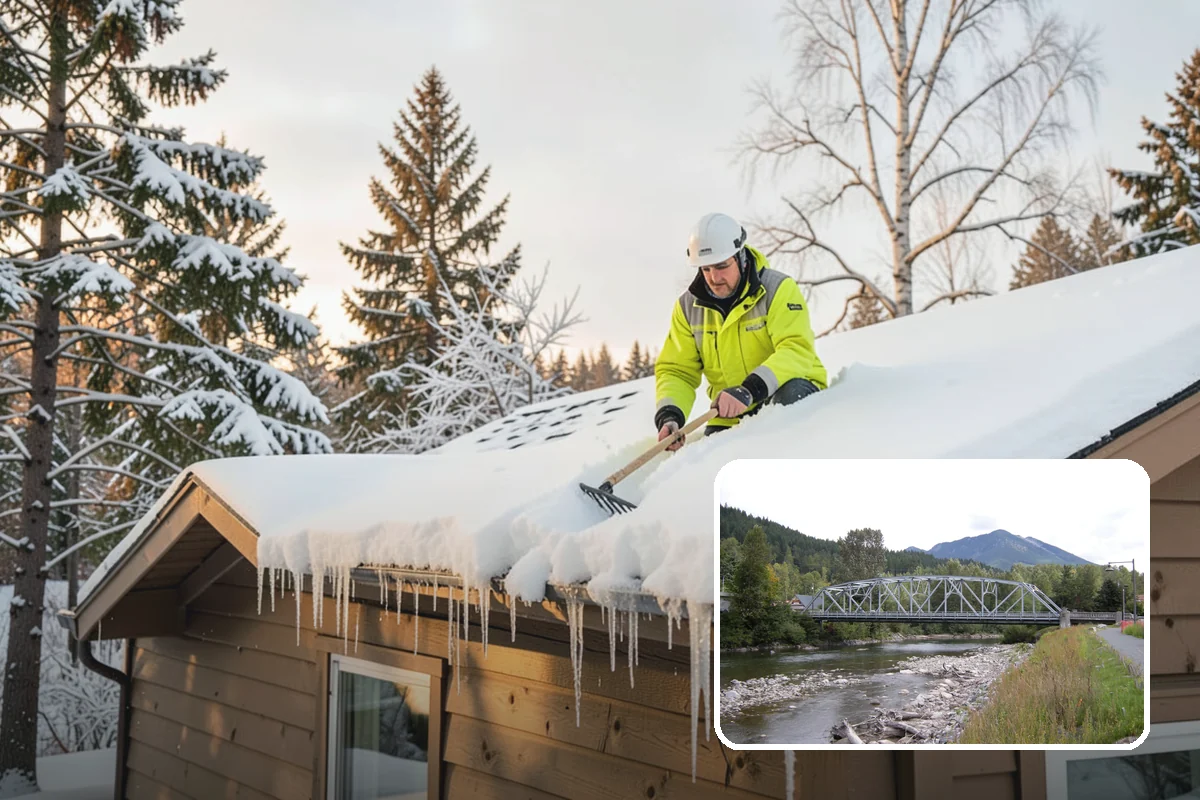 Roof Snow Removal in Skykomish, King County, WA - Reduces the risk of structural overload from heavy wet snow