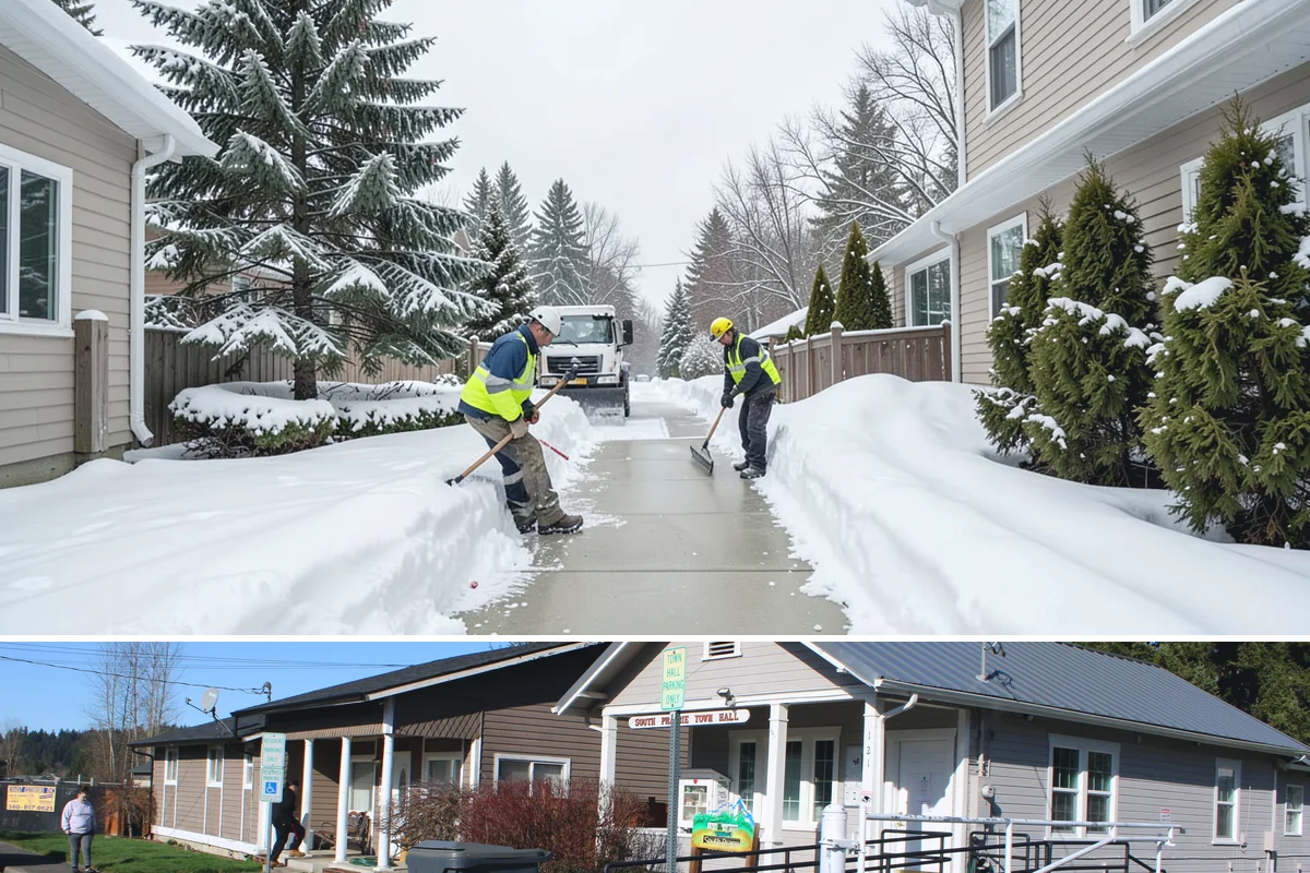 Roof Snow Removal in South Prairie, Pierce County, WA - Roof snow removal is critical after the heavy lowland snowfalls and rain-on-snow events that stack weight on Puget Sound roofs.