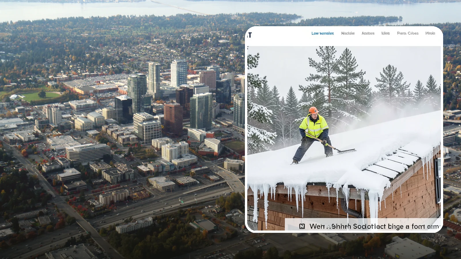 Roof Steaming in Bellevue, King County, WA - We melt ice dams and roof ice safely with low-pressure steam that protects your shingles and flashing.