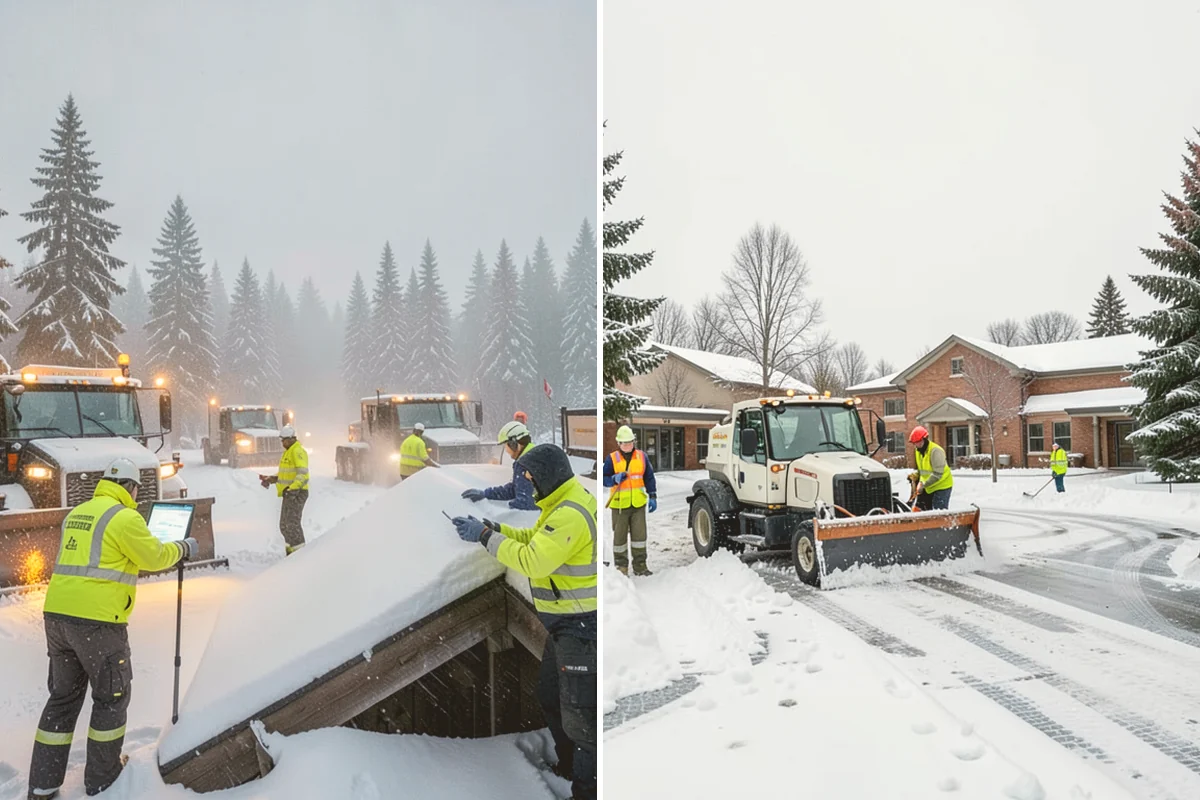 Roof Steaming in Brier, Snohomish County, WA - Inspect the ice dam and identify the melt-through points