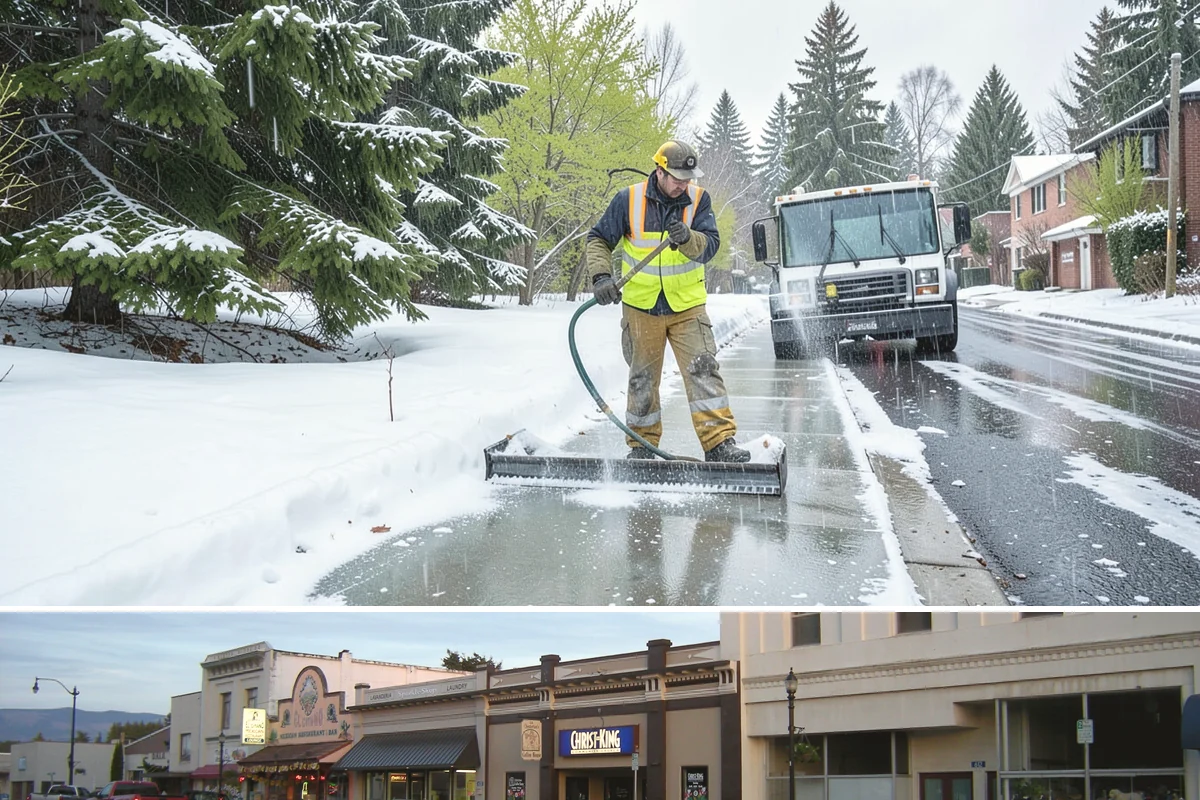 Roof Steaming in Burlington, Skagit County, WA - Roof steaming is in highest demand from December through February when freeze-thaw cycles build thick eave ice dams.
