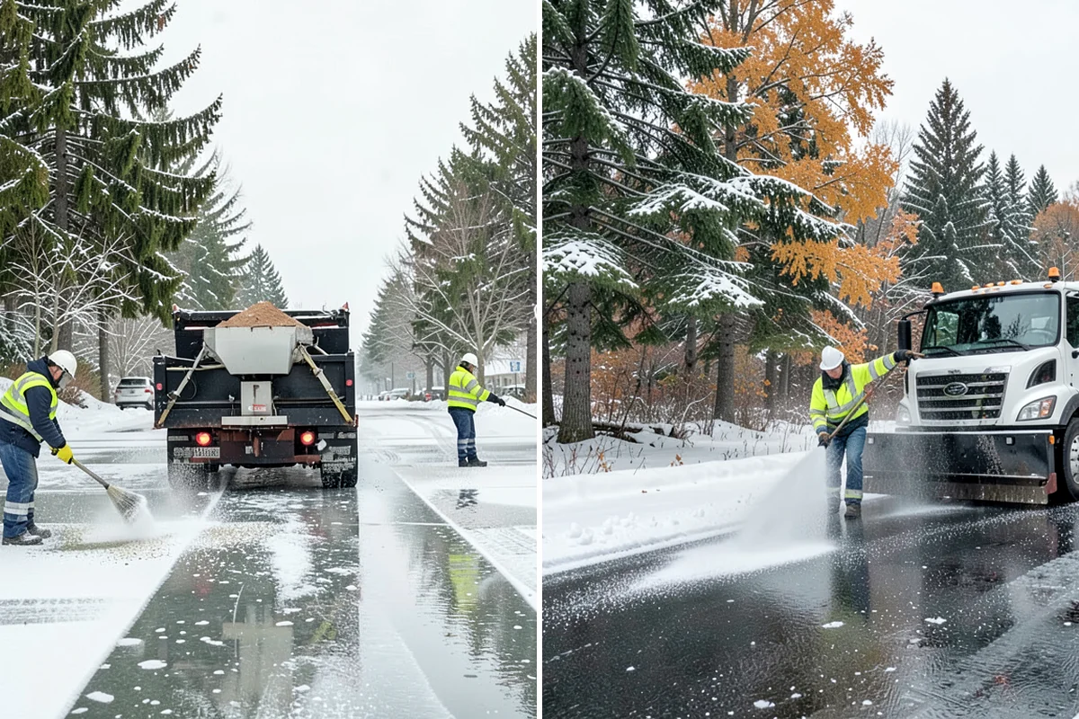 Roof Steaming in Concrete, Skagit County, WA - Inspect the ice dam and identify the melt-through points
