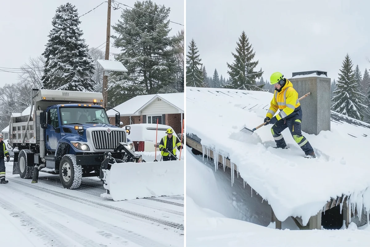 Roof Steaming in Coupeville, Island County, WA - Inspect the ice dam and identify the melt-through points