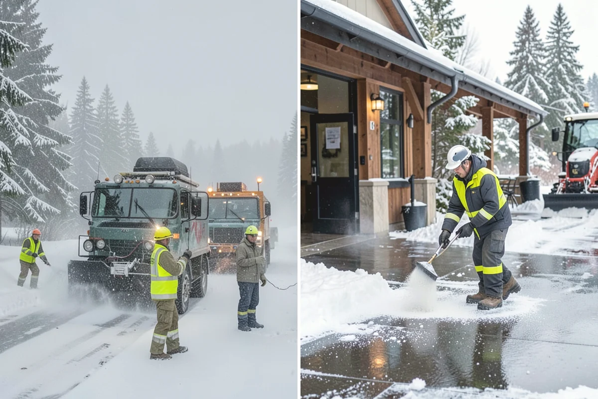Roof Steaming in Covington, King County, WA - Inspect the ice dam and identify the melt-through points