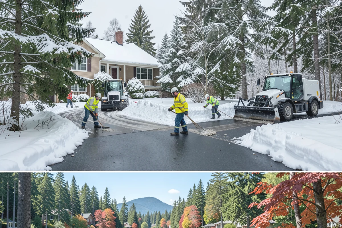 Roof Steaming in Covington, King County, WA - Roof steaming is in highest demand from December through February when freeze-thaw cycles build thick eave ice dams.