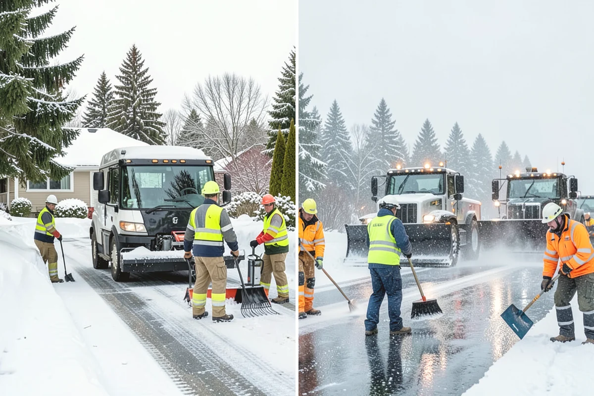 Roof Steaming in Duvall, King County, WA - Inspect the ice dam and identify the melt-through points