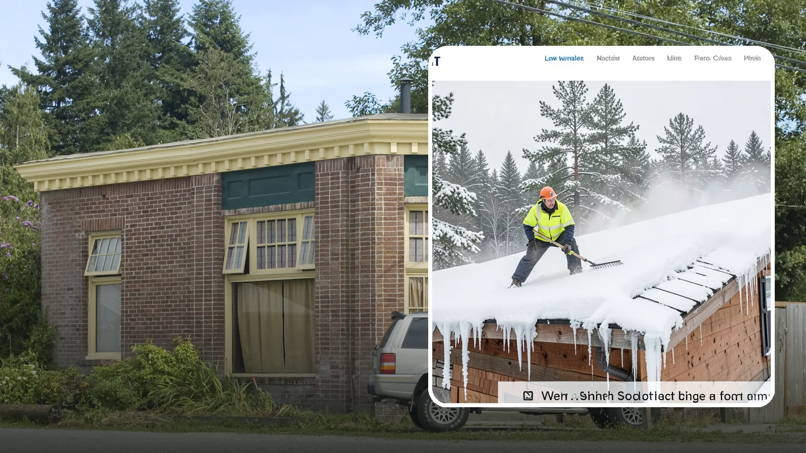 Roof Steaming in Hamilton, Skagit County, WA - We melt ice dams and roof ice safely with low-pressure steam that protects your shingles and flashing.