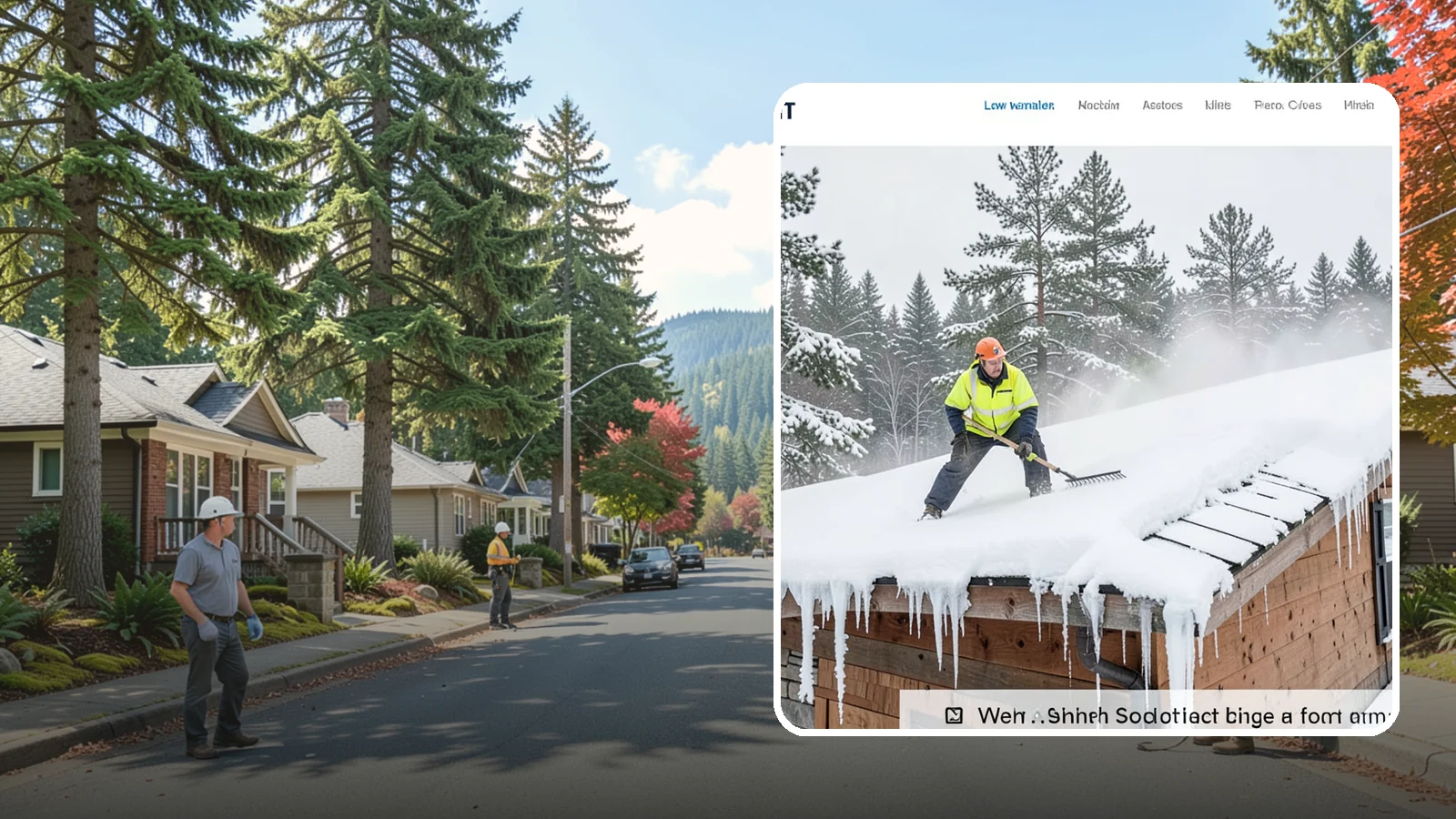 Roof Steaming in Hunts Point, King County, WA - We melt ice dams and roof ice safely with low-pressure steam that protects your shingles and flashing.