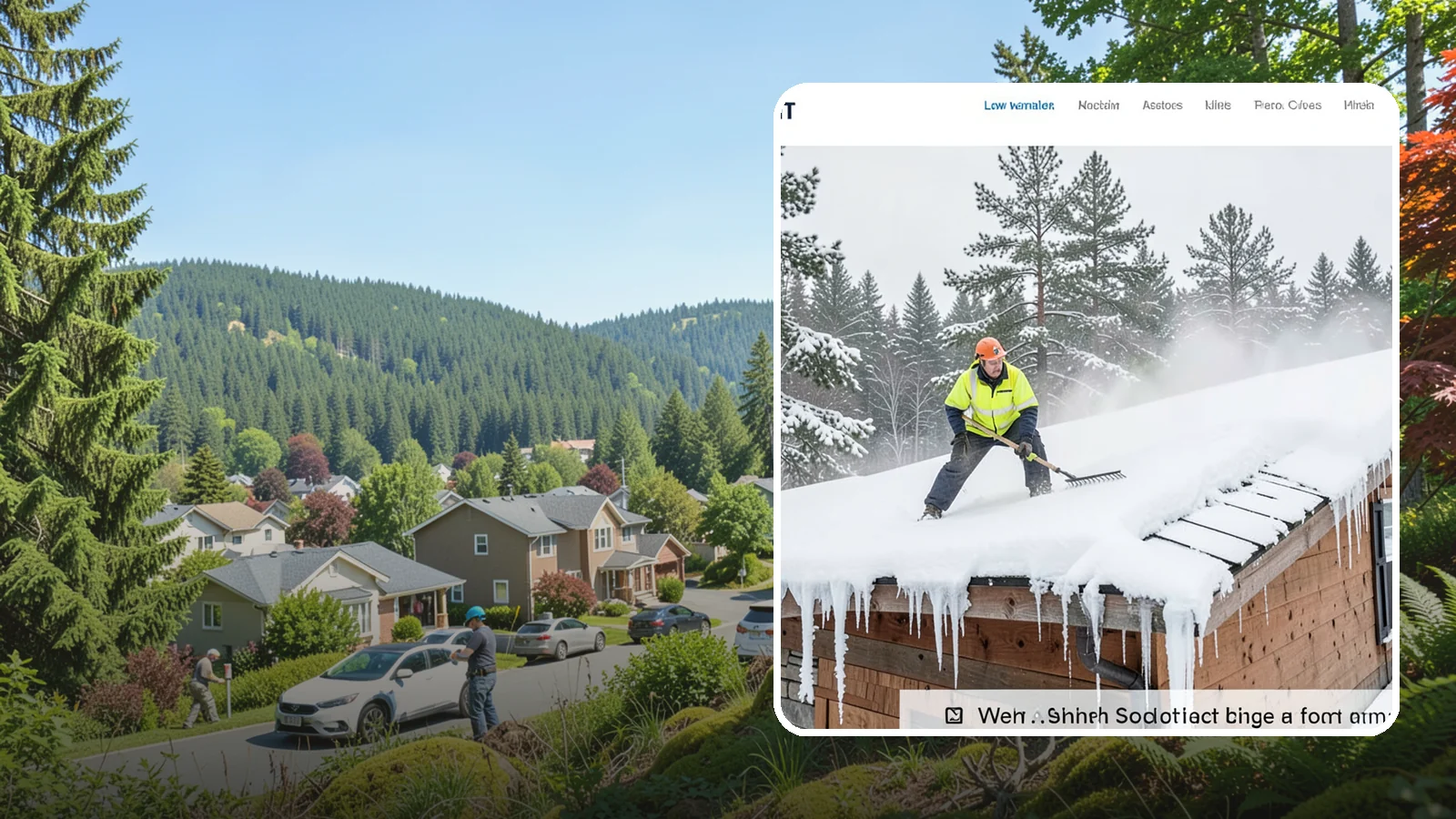 Roof Steaming in Index, Snohomish County, WA - We melt ice dams and roof ice safely with low-pressure steam that protects your shingles and flashing.