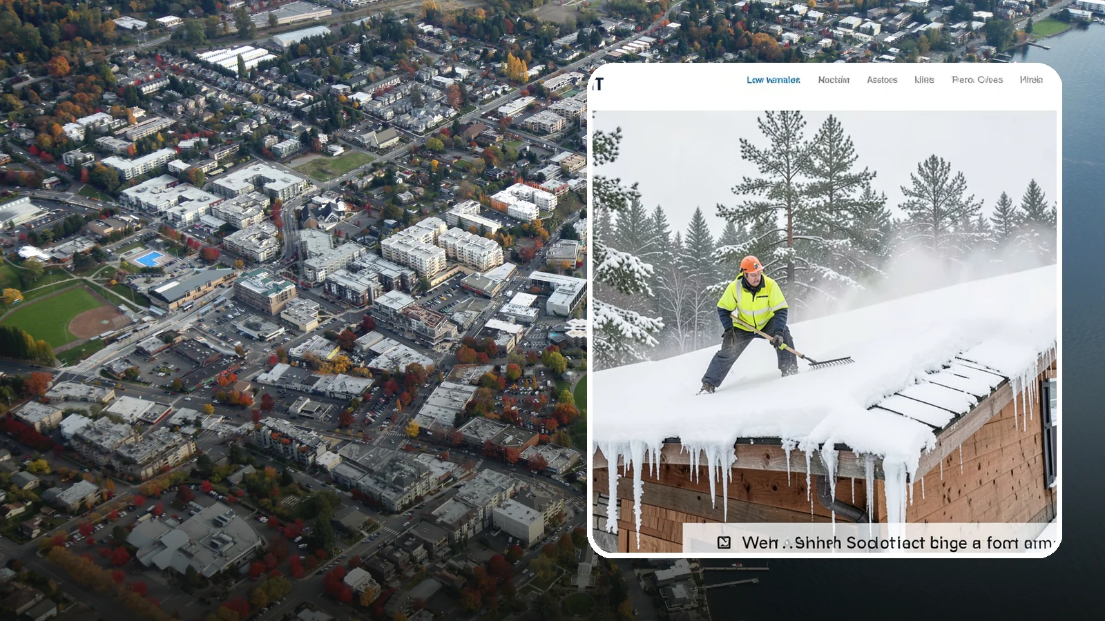 Roof Steaming in Kirkland, King County, WA - We melt ice dams and roof ice safely with low-pressure steam that protects your shingles and flashing.