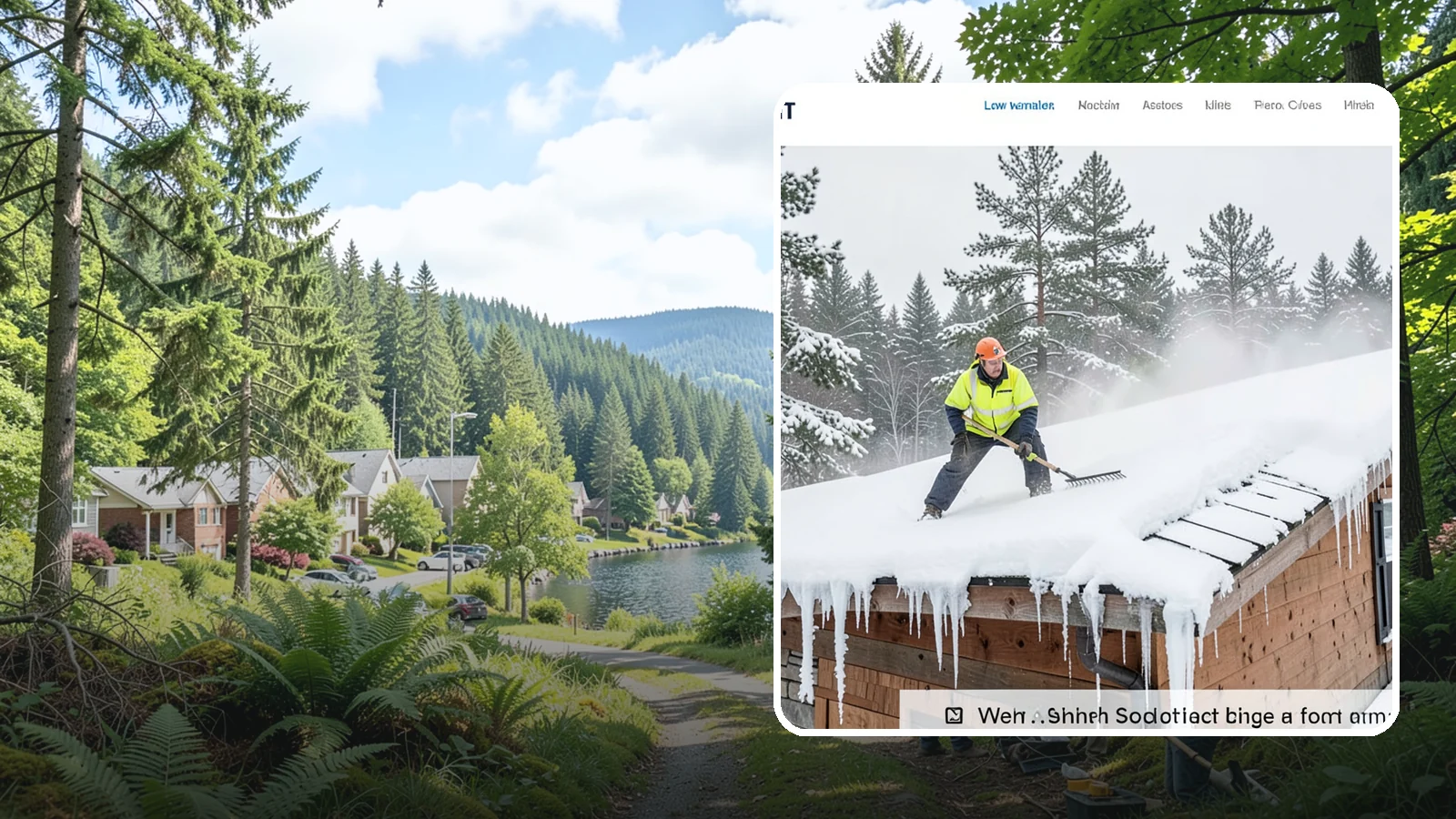 Roof Steaming in Lake Forest Park, King County, WA - We melt ice dams and roof ice safely with low-pressure steam that protects your shingles and flashing.