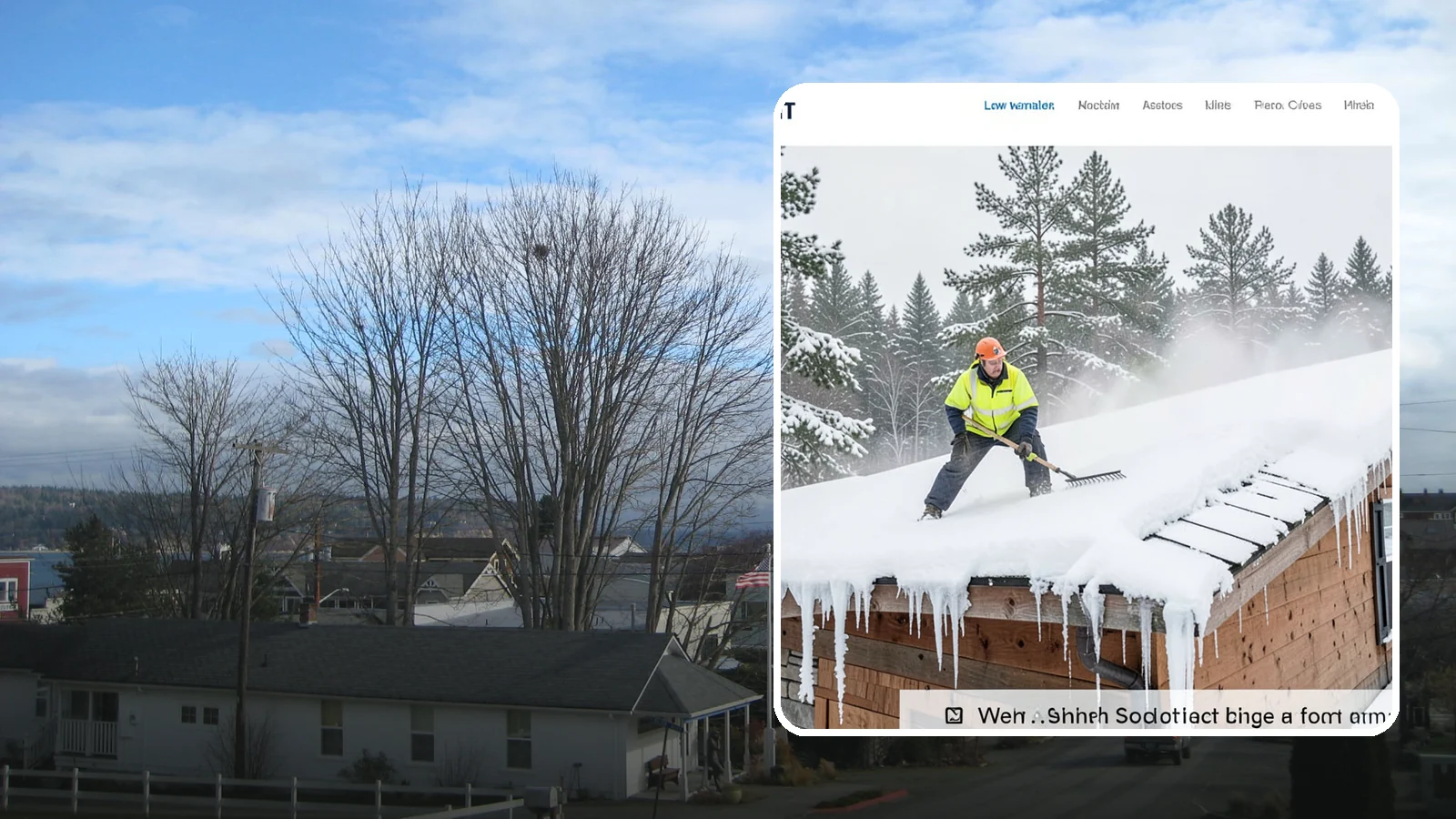 Roof Steaming in Langley, Island County, WA - We melt ice dams and roof ice safely with low-pressure steam that protects your shingles and flashing.