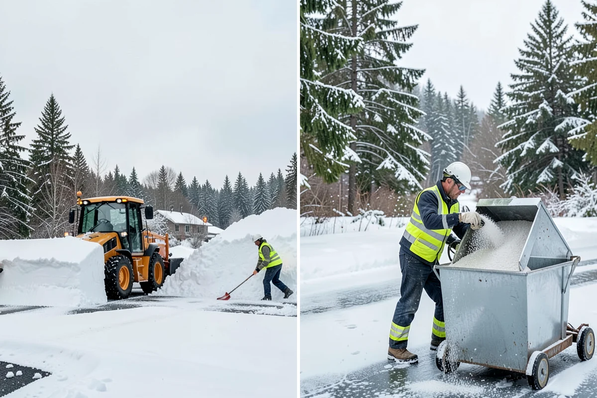 Roof Steaming in Maple Valley, King County, WA - Inspect the ice dam and identify the melt-through points