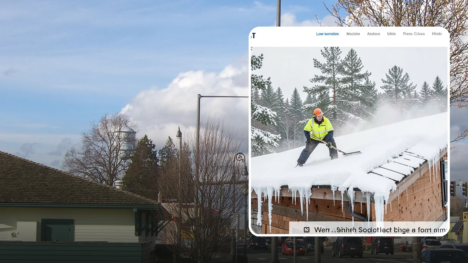 Roof Steaming in Marysville, Snohomish County, WA - We melt ice dams and roof ice safely with low-pressure steam that protects your shingles and flashing.