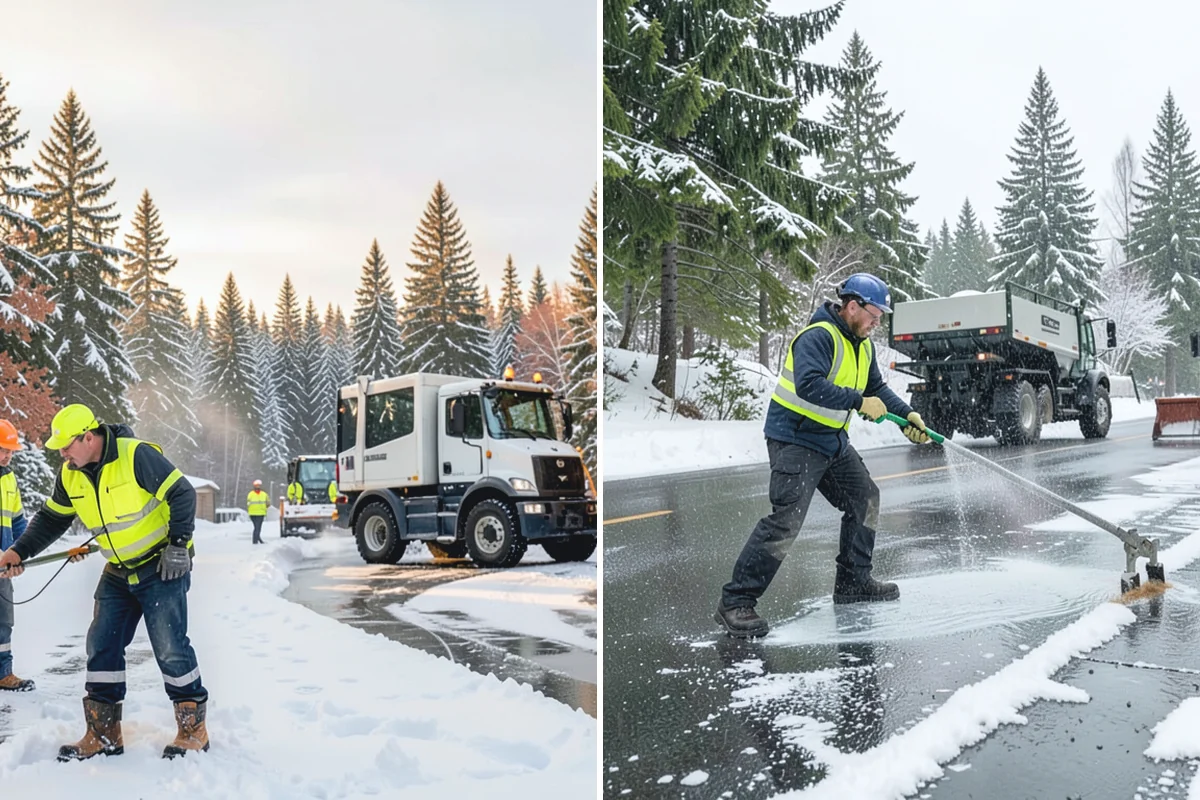 Roof Steaming in Marysville, Snohomish County, WA - Inspect the ice dam and identify the melt-through points