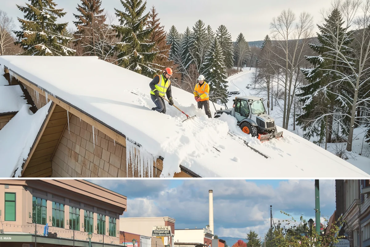 Roof Steaming in Monroe, Snohomish County, WA - Roof steaming is in highest demand from December through February when freeze-thaw cycles build thick eave ice dams.