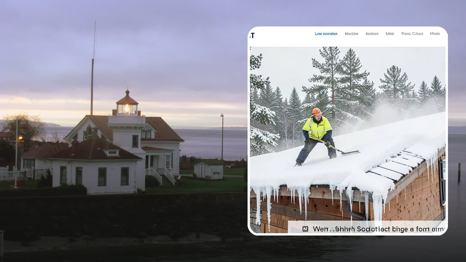Roof Steaming in Mukilteo, Snohomish County, WA - We melt ice dams and roof ice safely with low-pressure steam that protects your shingles and flashing.