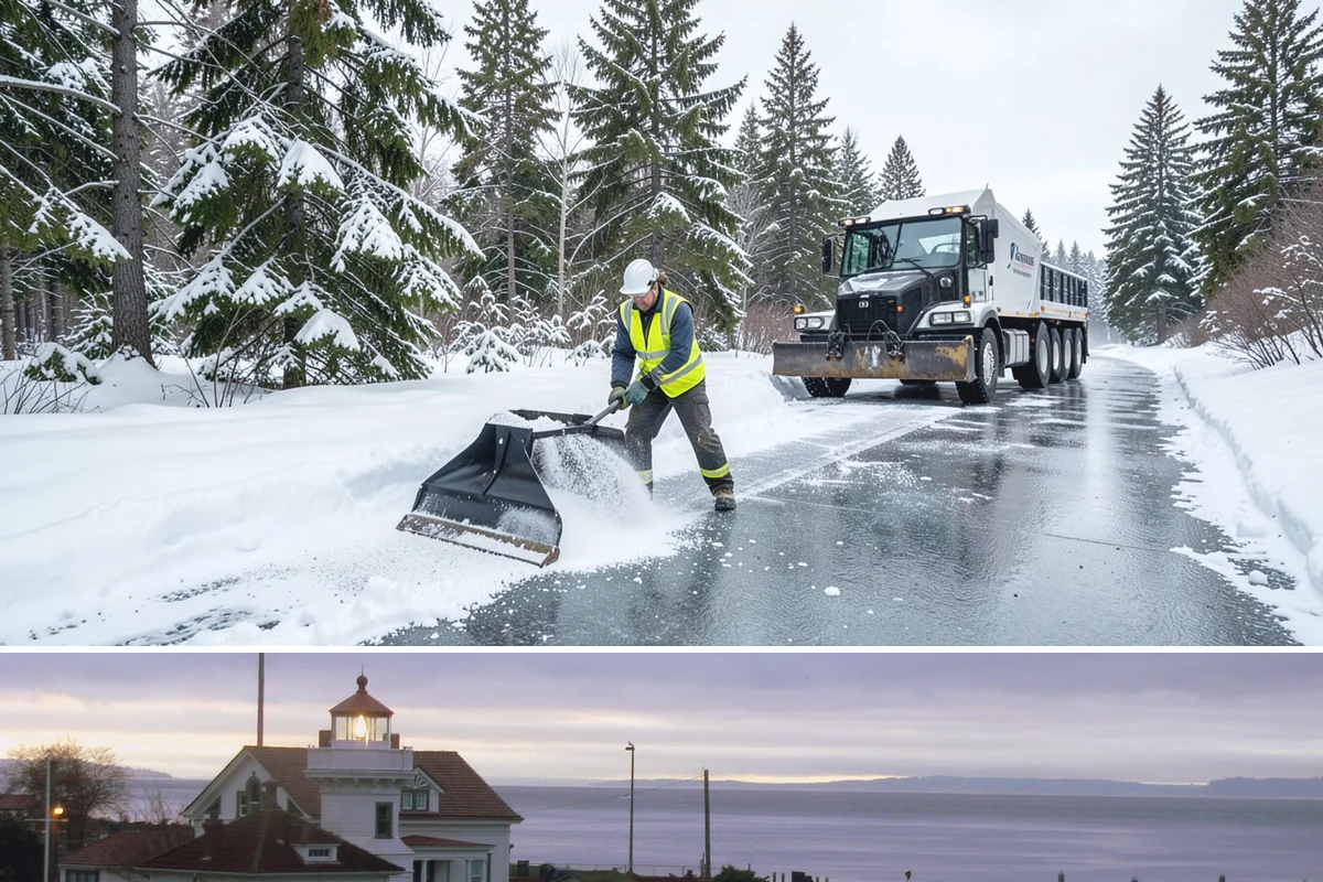Roof Steaming in Mukilteo, Snohomish County, WA - Roof steaming is in highest demand from December through February when freeze-thaw cycles build thick eave ice dams.