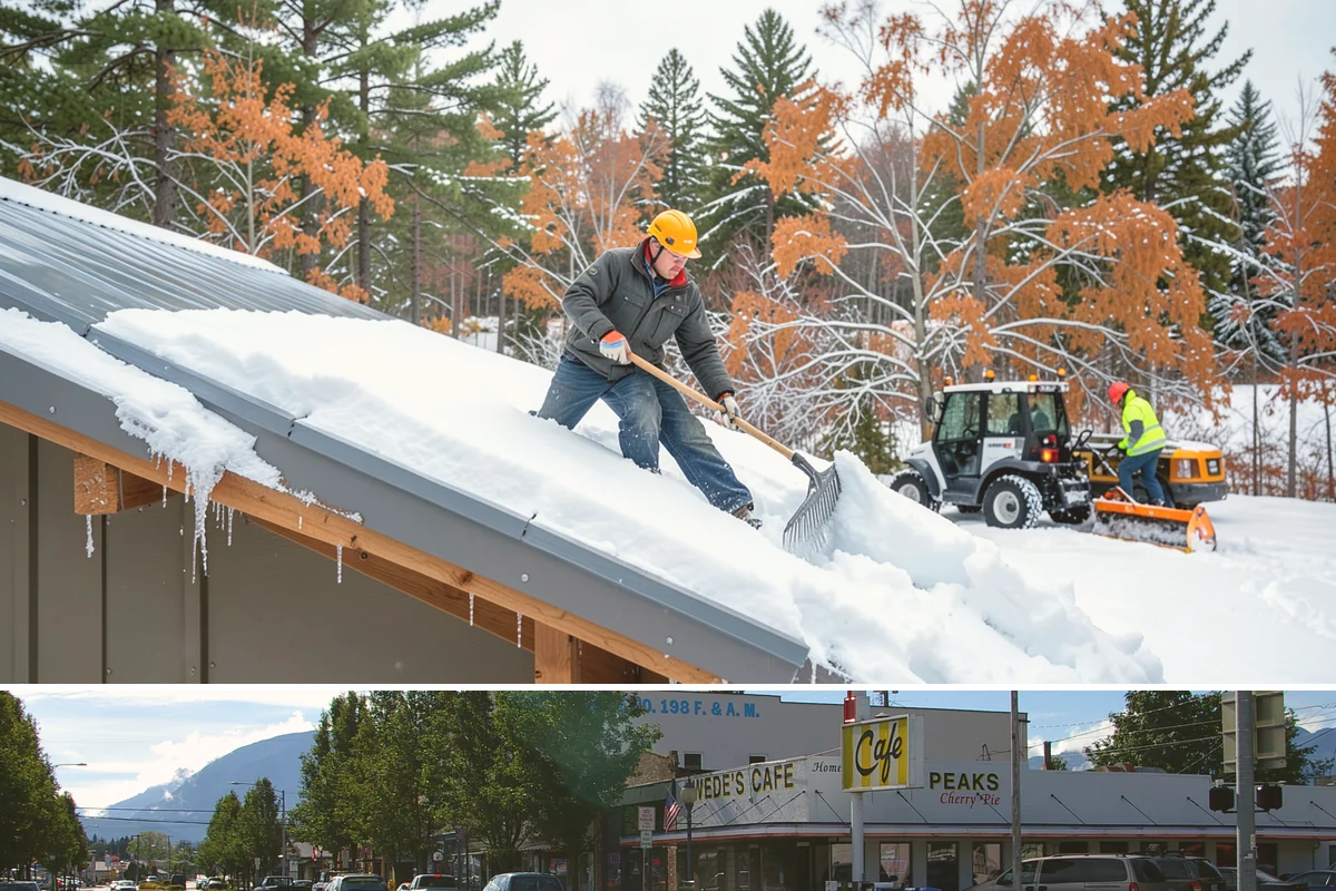 Roof Steaming in North Bend, King County, WA - Roof steaming is in highest demand from December through February when freeze-thaw cycles build thick eave ice dams.