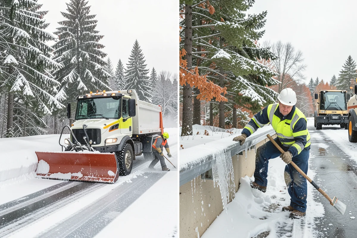 Roof Steaming in Oak Harbor, Island County, WA - Inspect the ice dam and identify the melt-through points