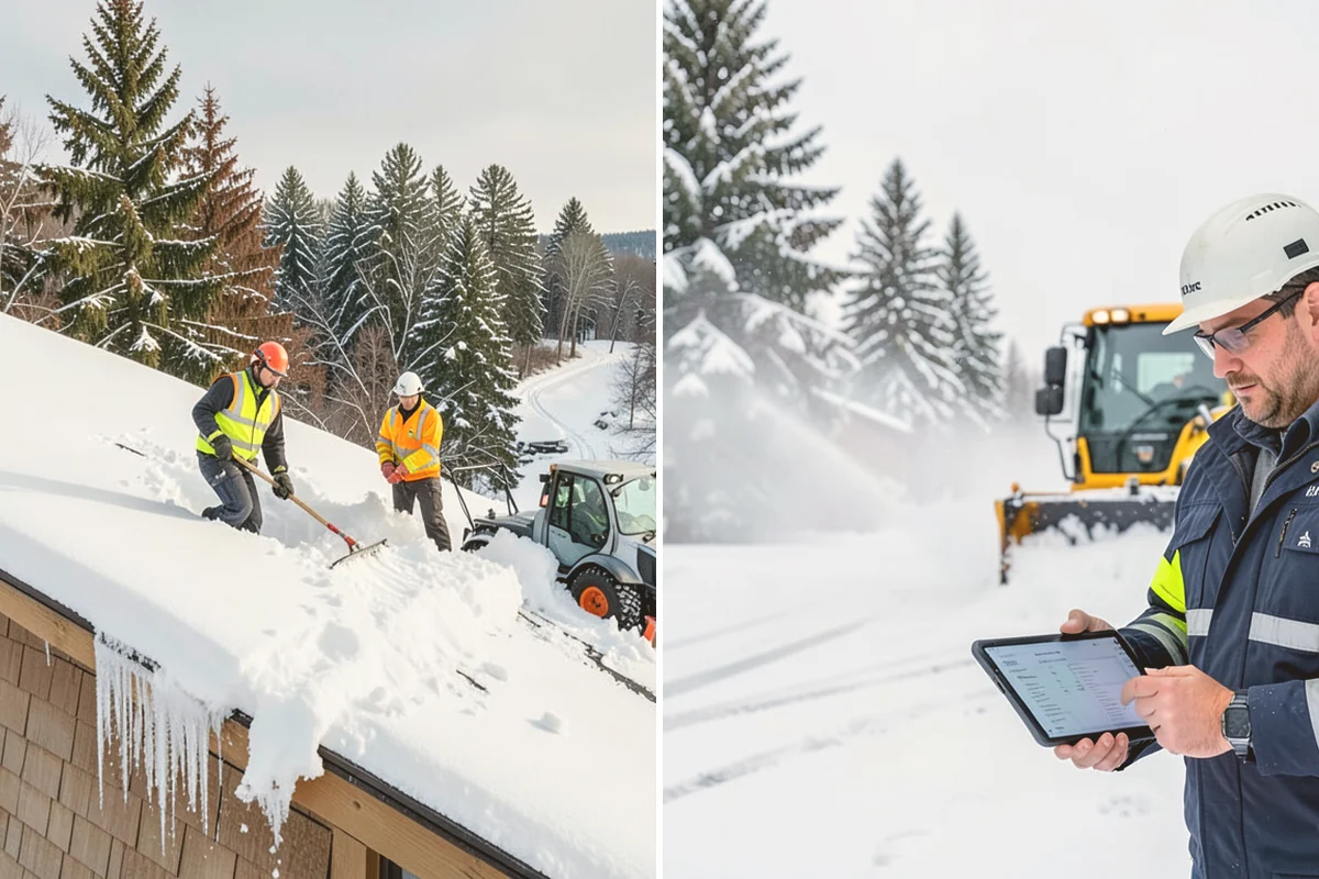 Roof Steaming in Sammamish, King County, WA - Inspect the ice dam and identify the melt-through points