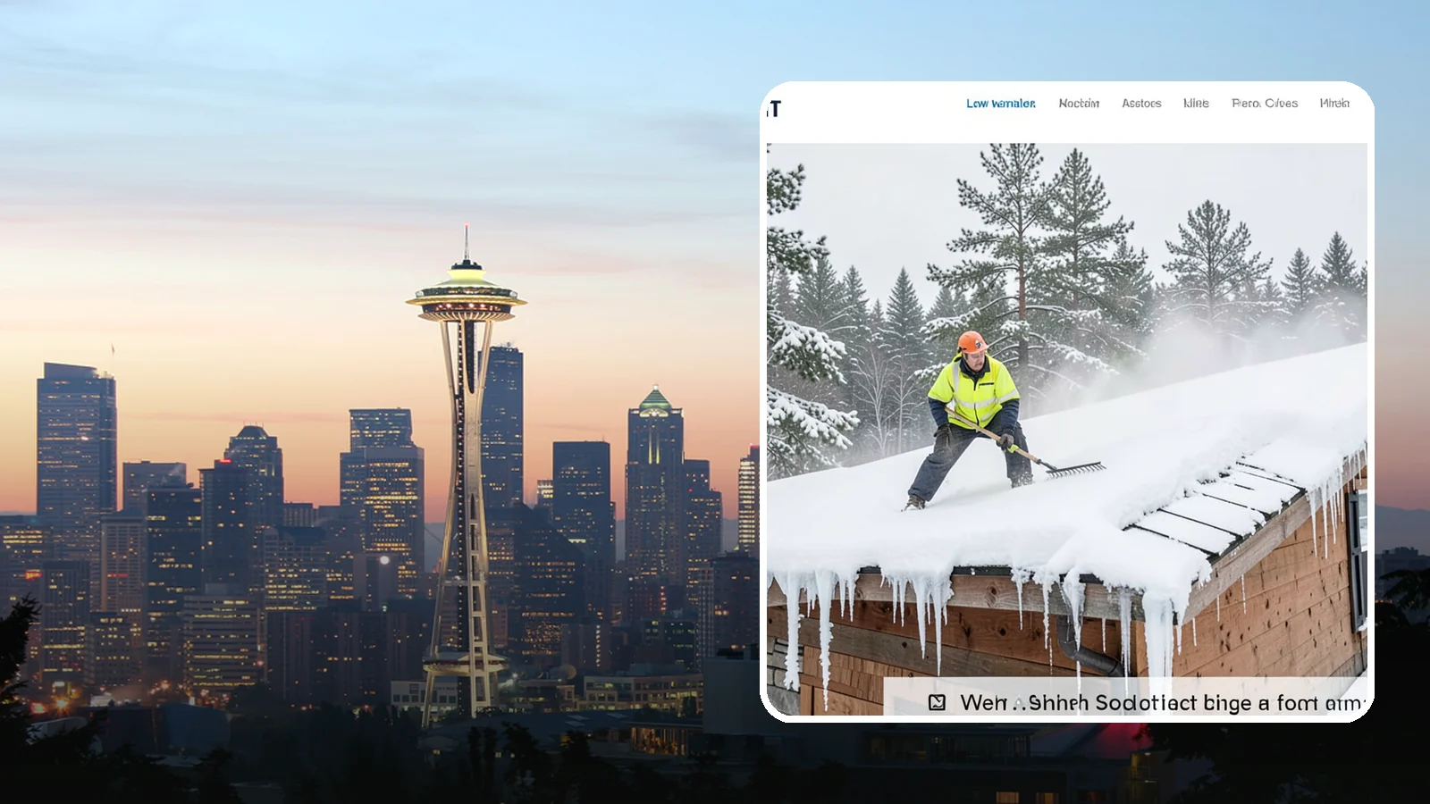 Roof Steaming in Seattle, King County, WA - We melt ice dams and roof ice safely with low-pressure steam that protects your shingles and flashing.