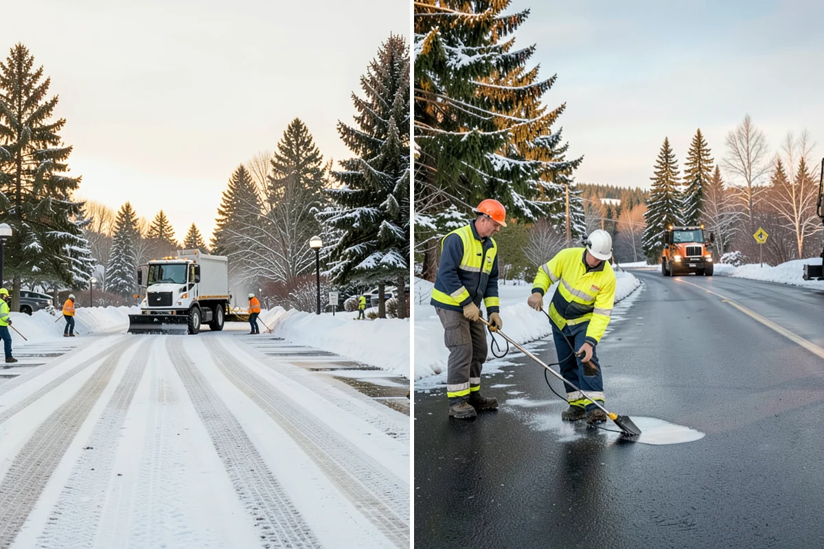 Roof Steaming in Seattle, King County, WA - Inspect the ice dam and identify the melt-through points