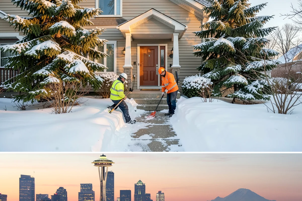 Roof Steaming in Seattle, King County, WA - Roof steaming is in highest demand from December through February when freeze-thaw cycles build thick eave ice dams.