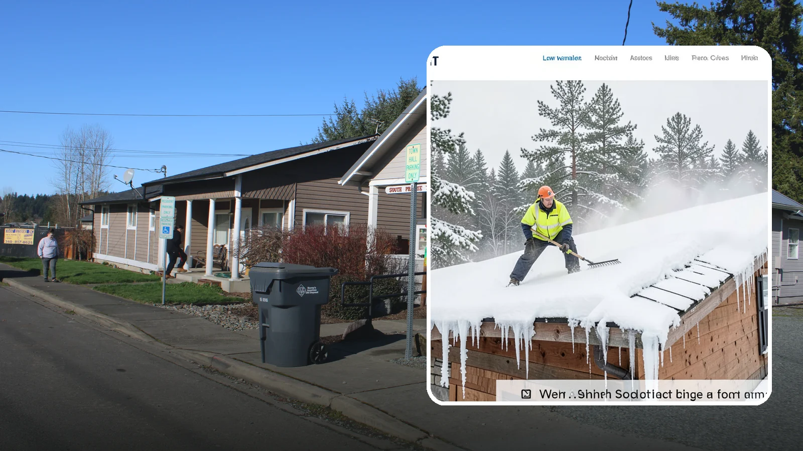 Roof Steaming in South Prairie, Pierce County, WA - We melt ice dams and roof ice safely with low-pressure steam that protects your shingles and flashing.