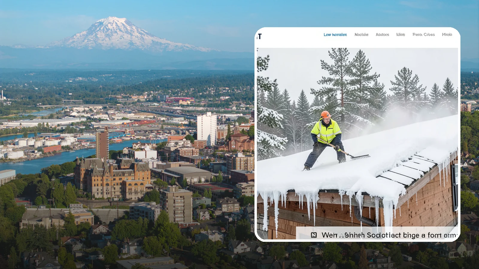 Roof Steaming in Tacoma, Pierce County, WA - We melt ice dams and roof ice safely with low-pressure steam that protects your shingles and flashing.