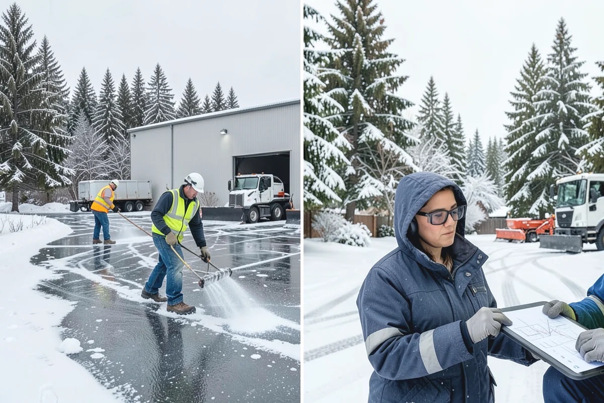 Roof Steaming in Wilkeson, Pierce County, WA - Inspect the ice dam and identify the melt-through points