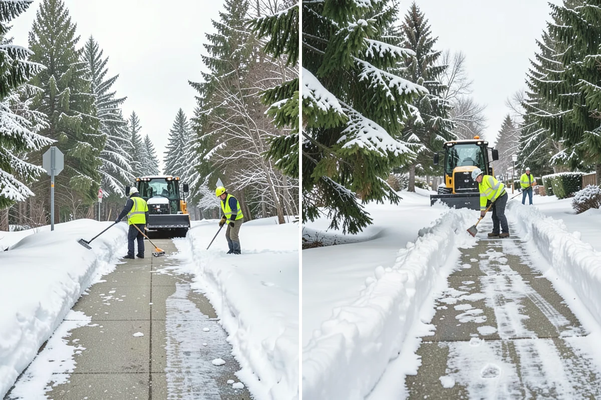 Roof Valley Clearing in Anacortes, Skagit County, WA - Locate valleys holding packed snow or ice