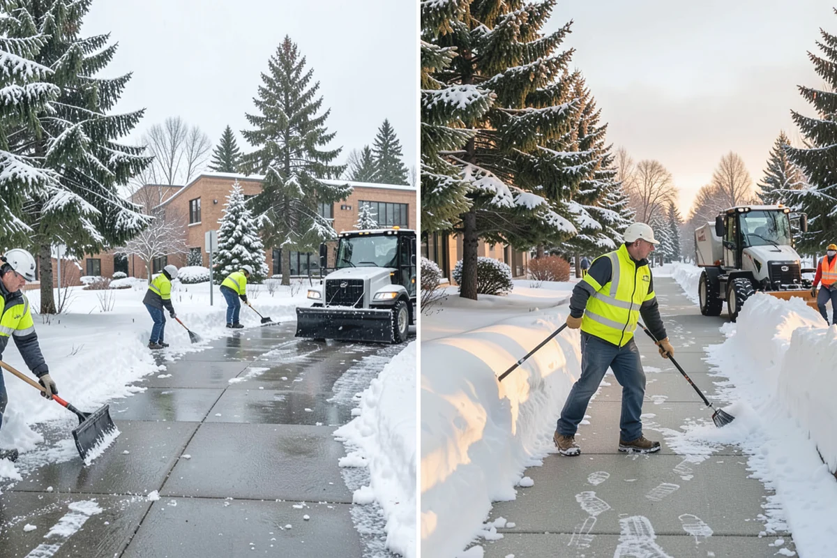 Roof Valley Clearing in Auburn, King County, WA - Locate valleys holding packed snow or ice