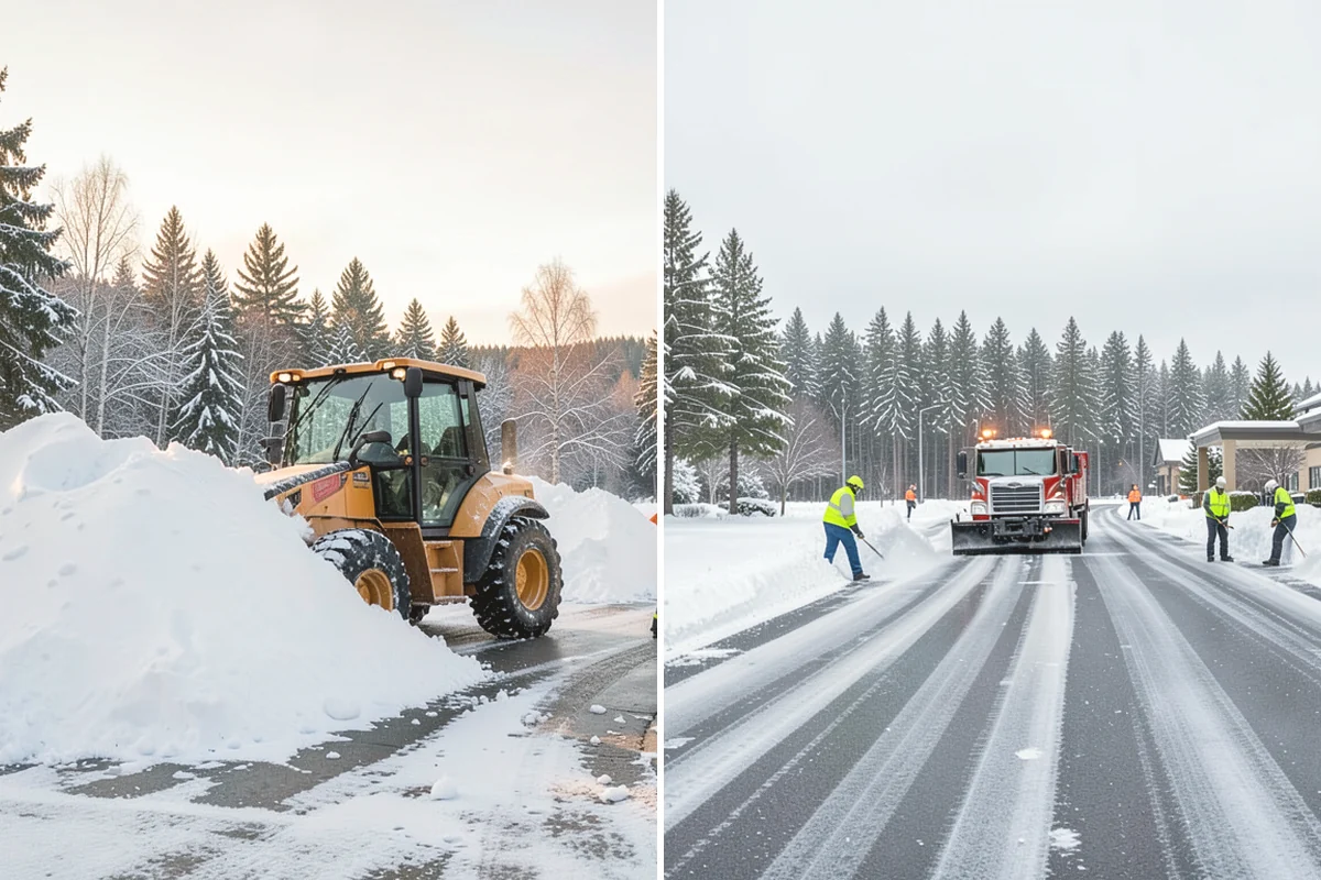 Roof Valley Clearing in Burien, King County, WA - Locate valleys holding packed snow or ice