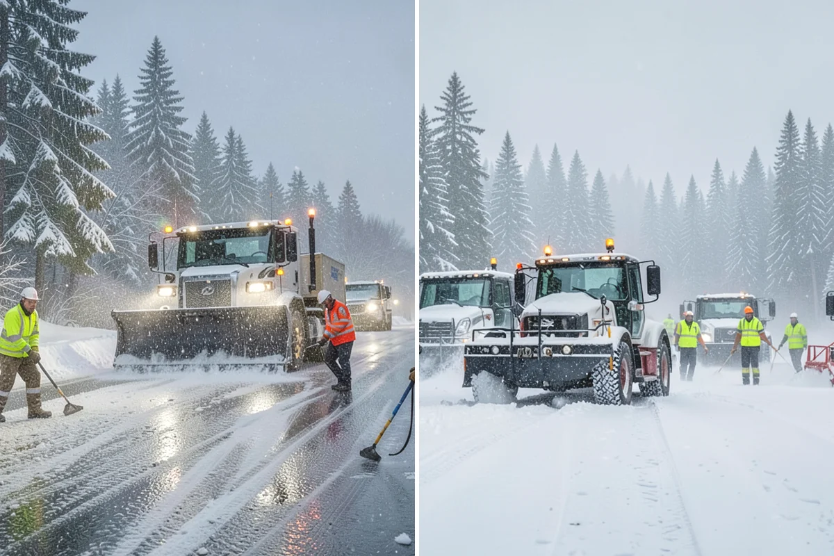 Roof Valley Clearing in Burlington, Skagit County, WA - Locate valleys holding packed snow or ice