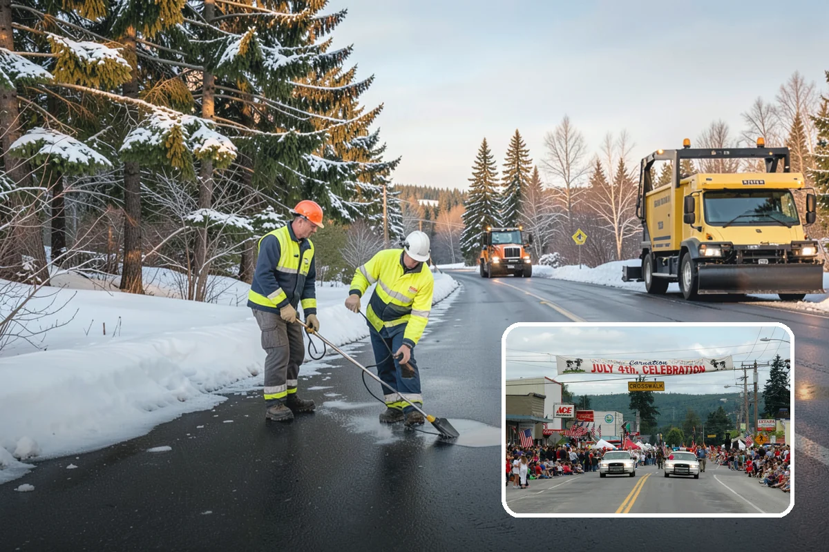 Roof Valley Clearing in Carnation, King County, WA - Reopened drainage in the roof's highest-risk channels