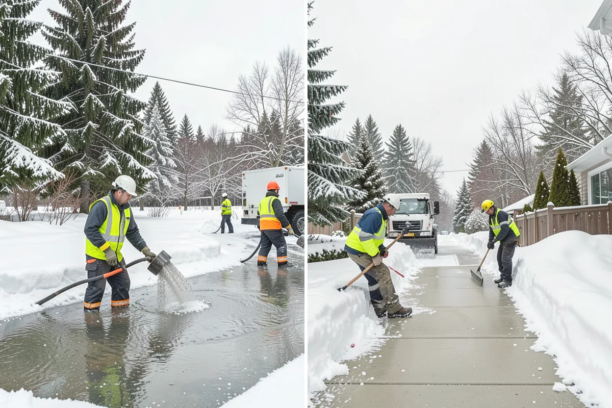 Roof Valley Clearing in Carnation, King County, WA - Locate valleys holding packed snow or ice