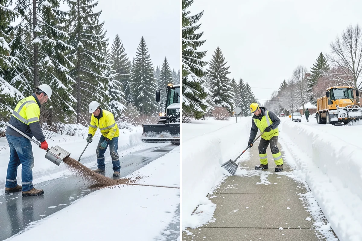 Roof Valley Clearing in Darrington, Snohomish County, WA - Locate valleys holding packed snow or ice