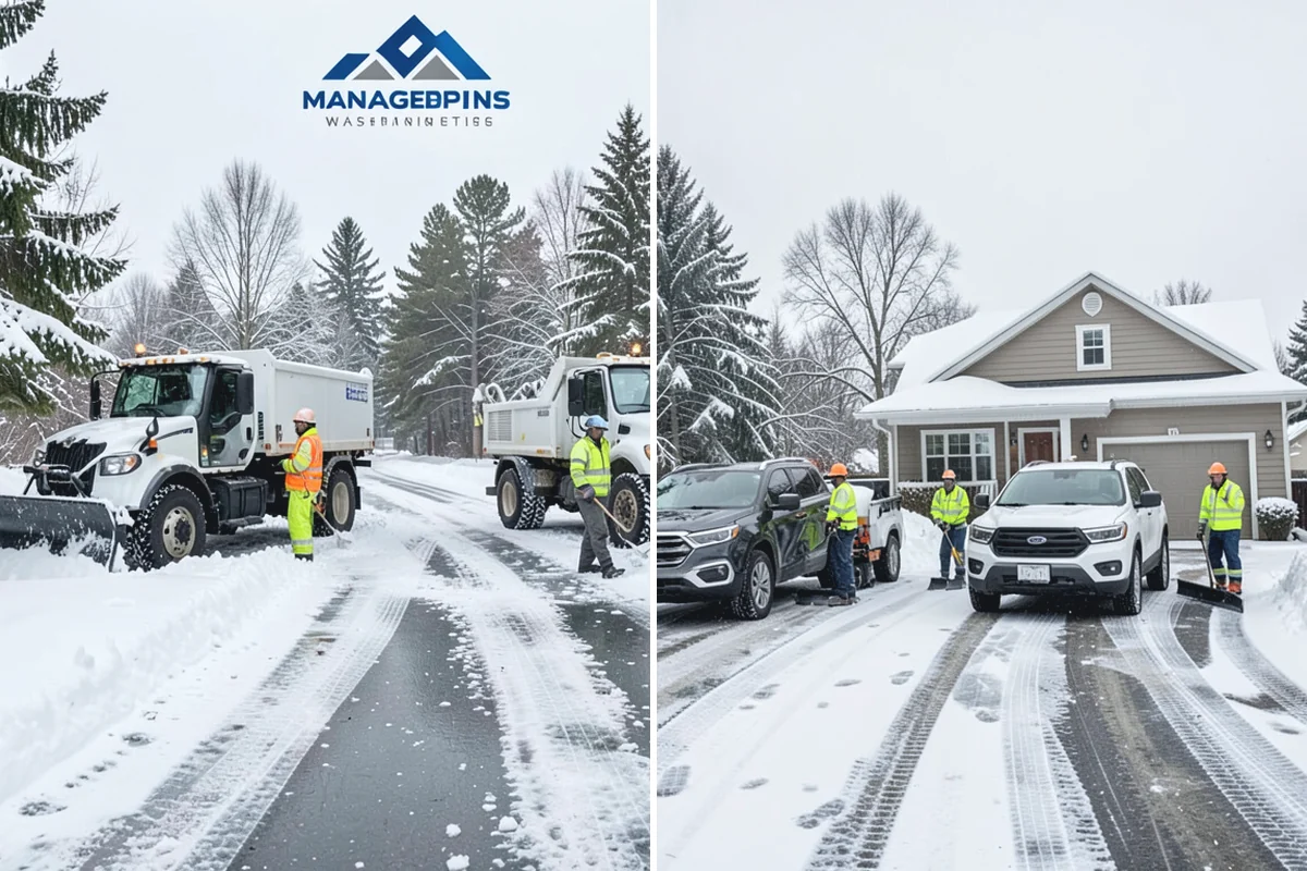 Roof Valley Clearing in Des Moines, King County, WA - Locate valleys holding packed snow or ice