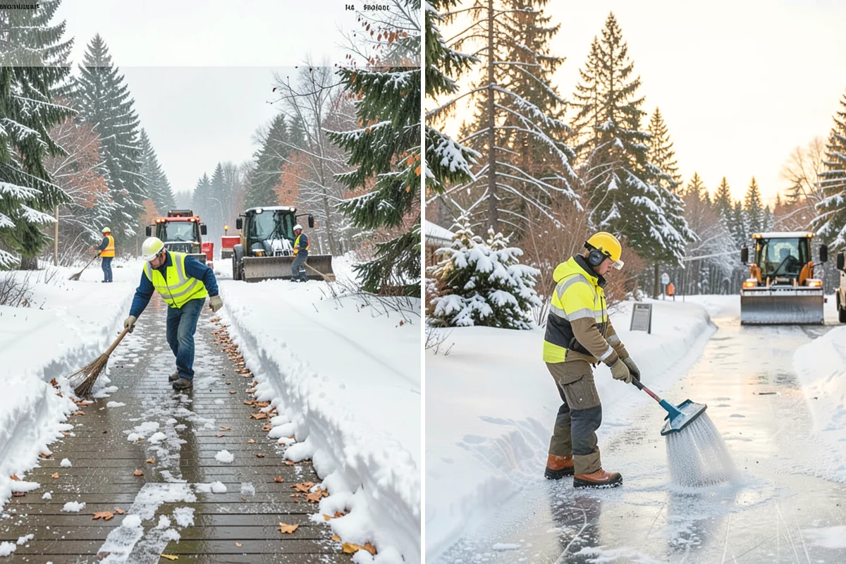 Roof Valley Clearing in Duvall, King County, WA - Locate valleys holding packed snow or ice