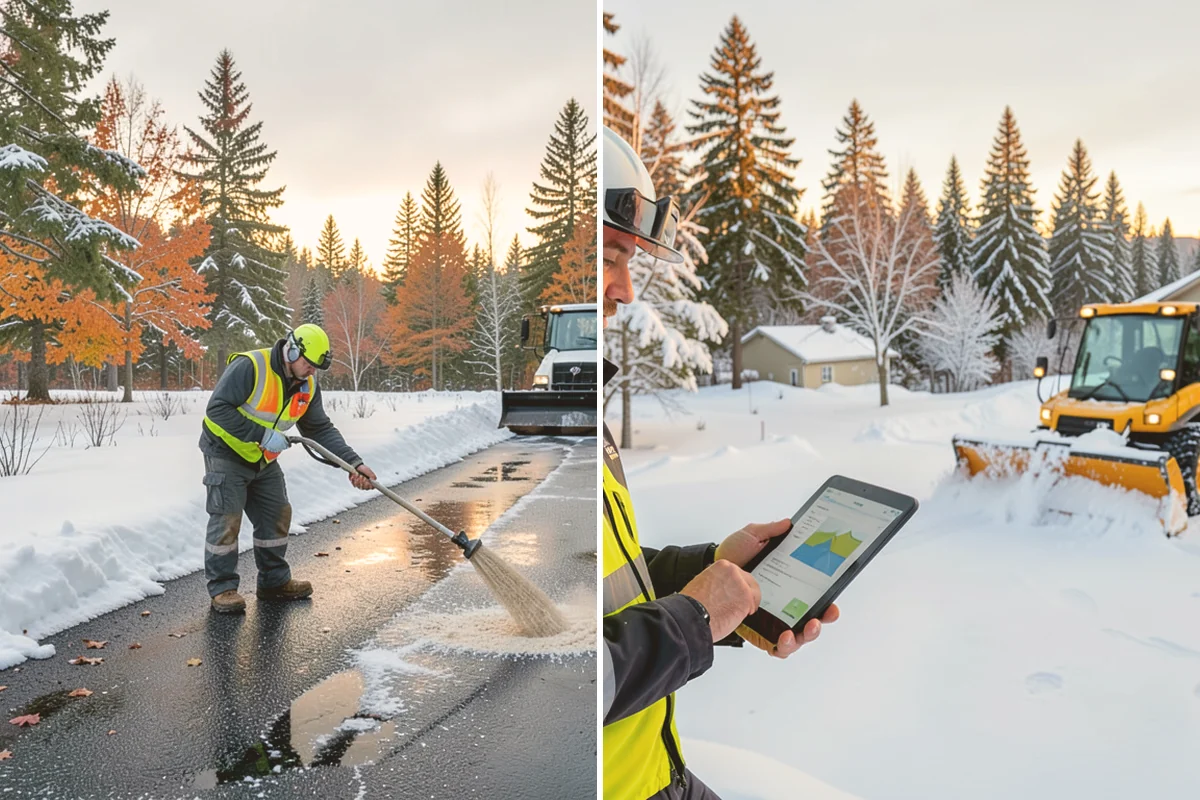 Roof Valley Clearing in Edmonds, Snohomish County, WA - Locate valleys holding packed snow or ice