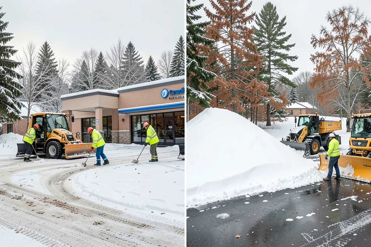 Roof Valley Clearing in Everett, Snohomish County, WA - Locate valleys holding packed snow or ice