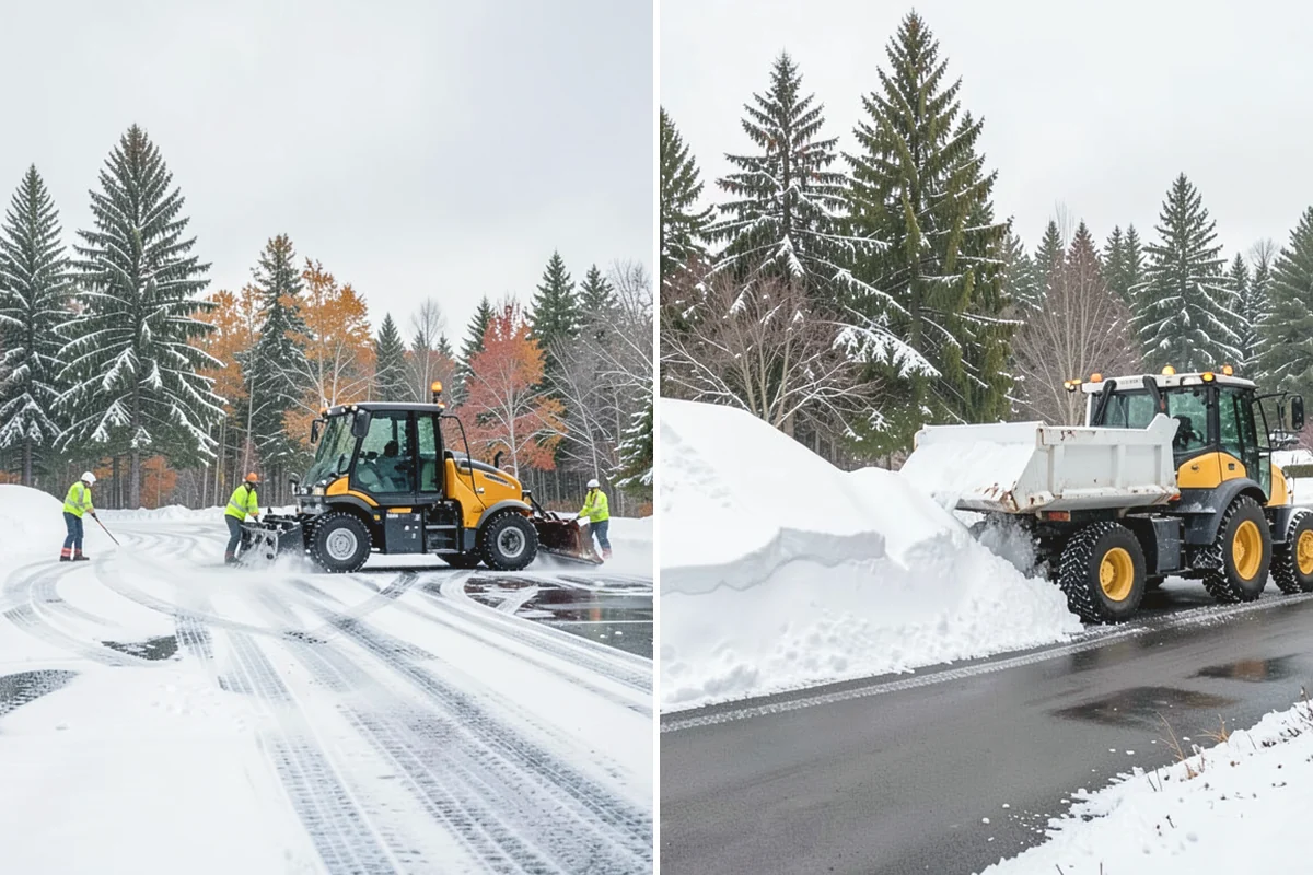 Roof Valley Clearing in La Conner, Skagit County, WA - Locate valleys holding packed snow or ice