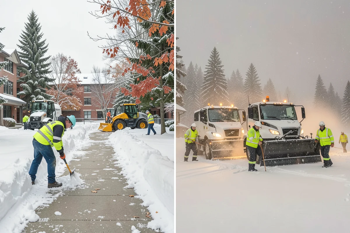 Roof Valley Clearing in Lake Stevens, Snohomish County, WA - Locate valleys holding packed snow or ice