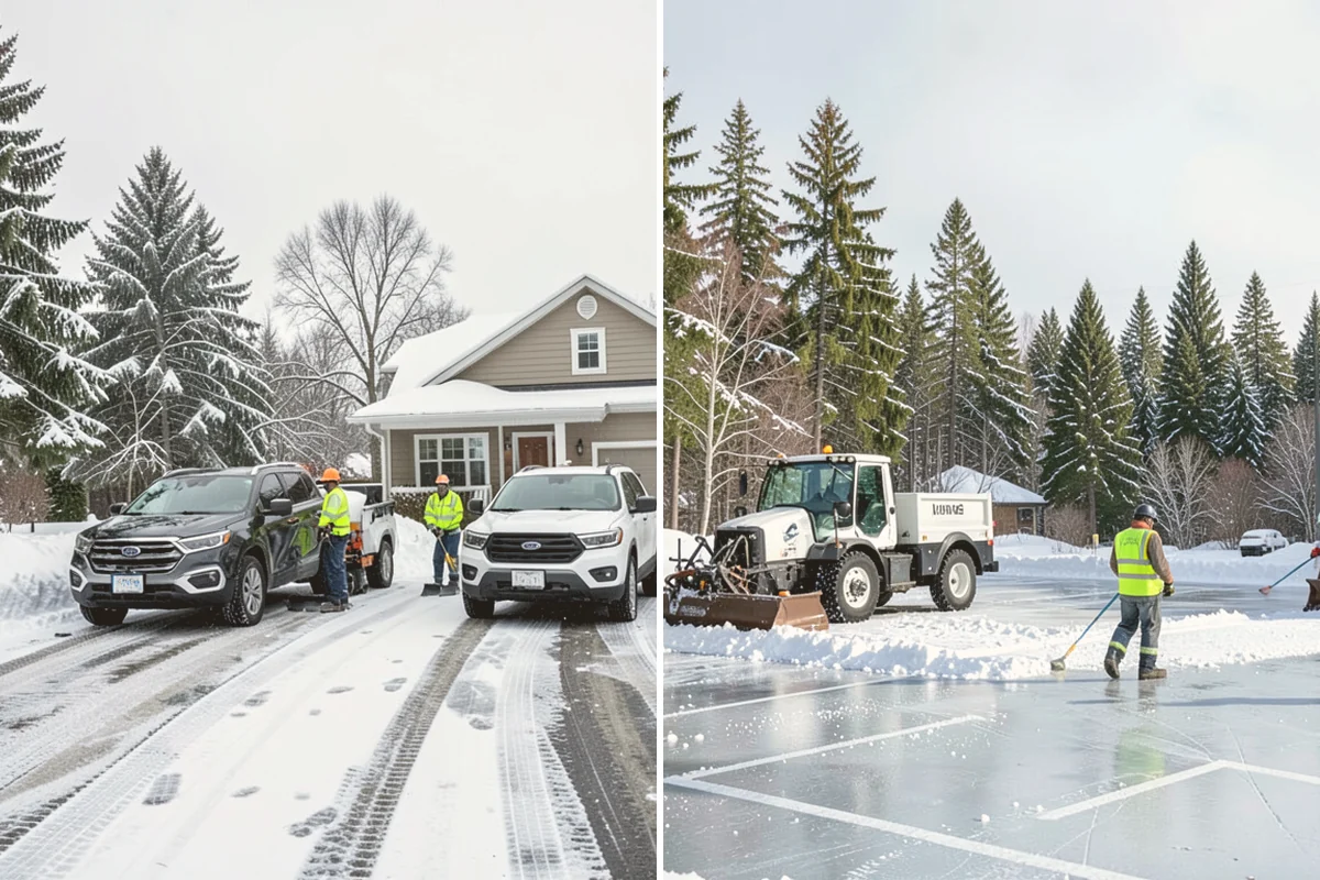 Roof Valley Clearing in Lynnwood, Snohomish County, WA - Locate valleys holding packed snow or ice