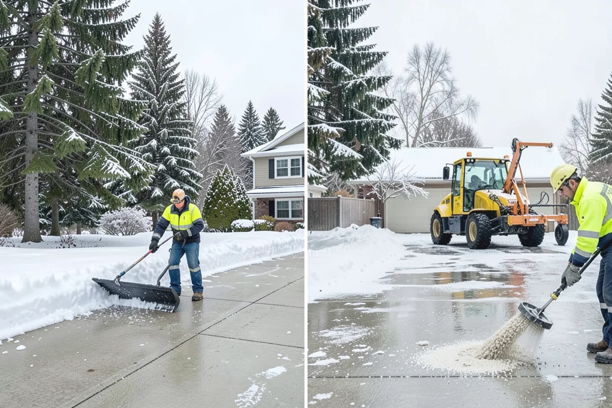 Roof Valley Clearing in Marysville, Snohomish County, WA - Locate valleys holding packed snow or ice